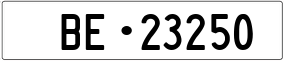 Trailer License Plate